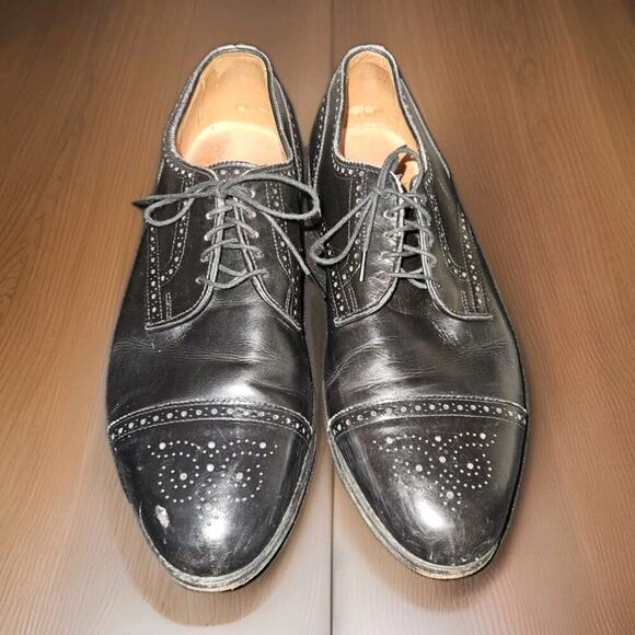 Men\'s Allen Edmonds Sanford Cap Toe Dress Shoes Size 11 EEE main image 9